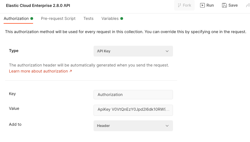 API Key authorization with Key API Key authorization with Key