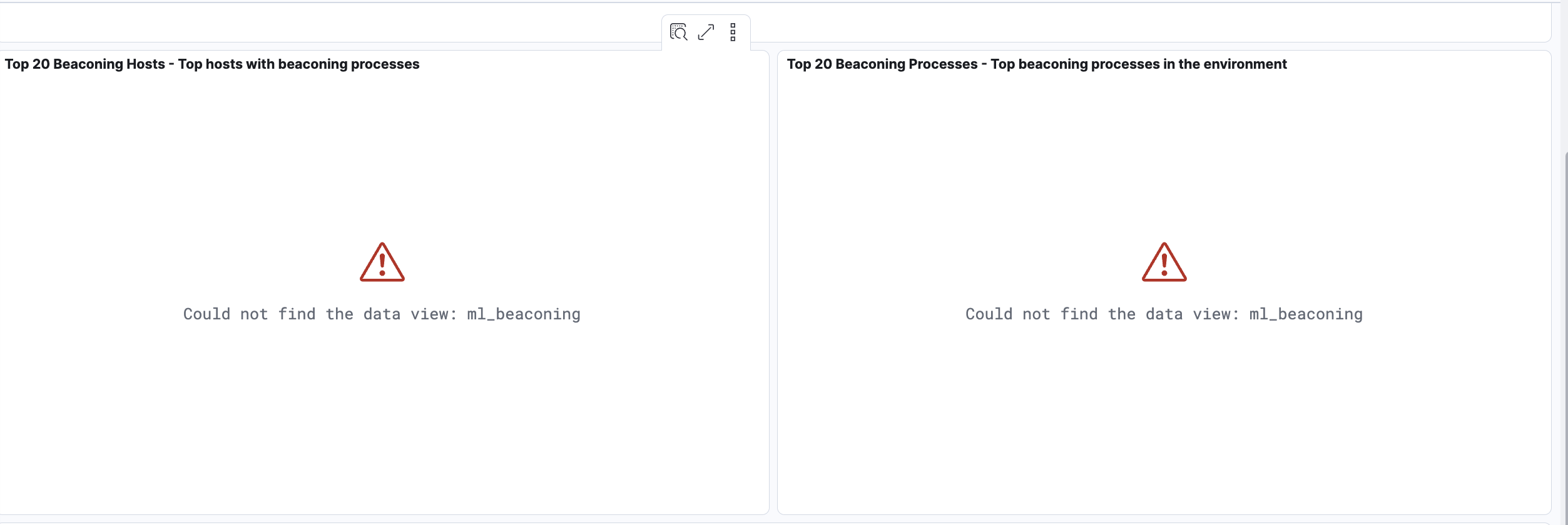 Dashboard Error Dashboard Error