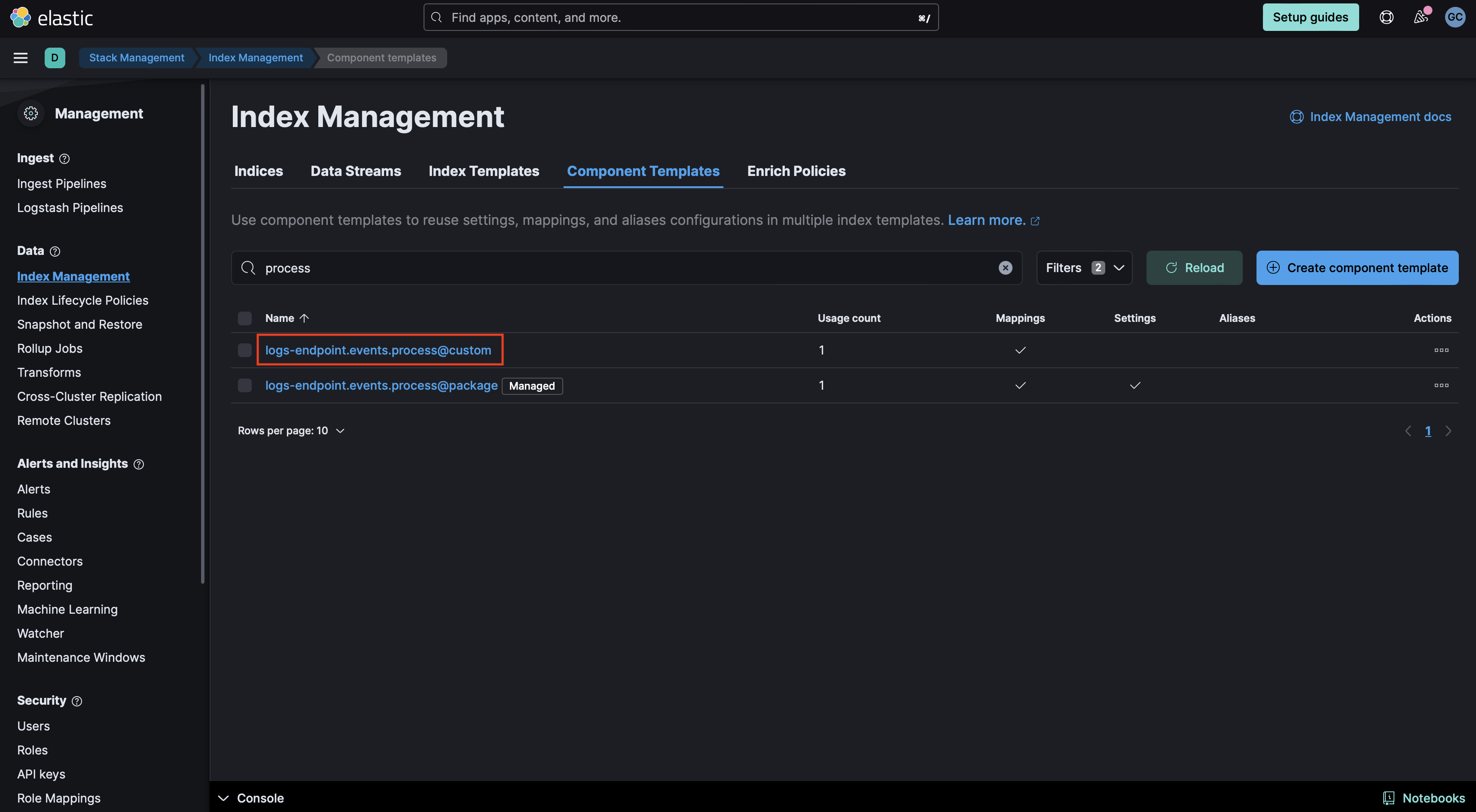 Component Templates Component Templates