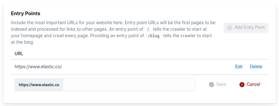 domains dashboard entry points