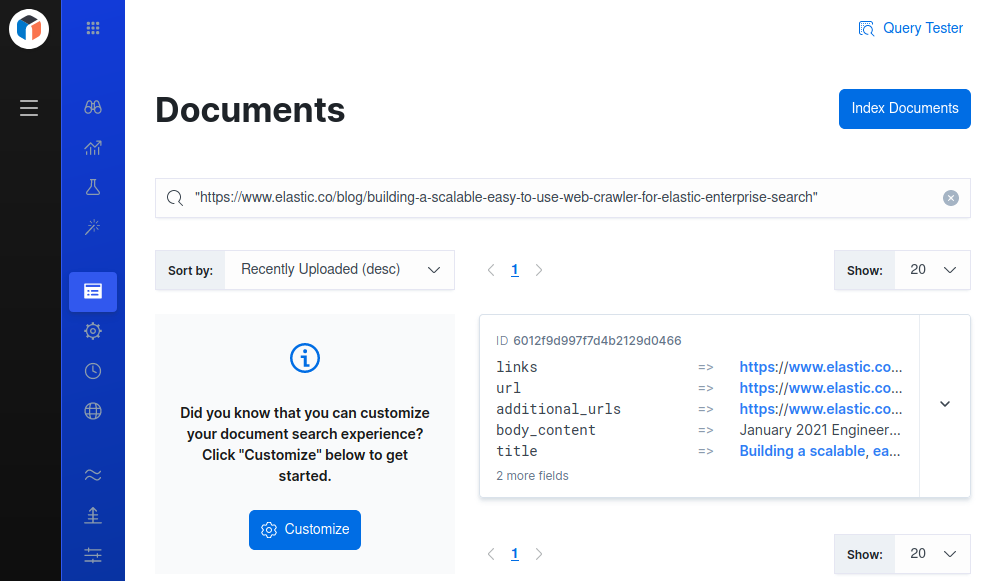 documents dashboard