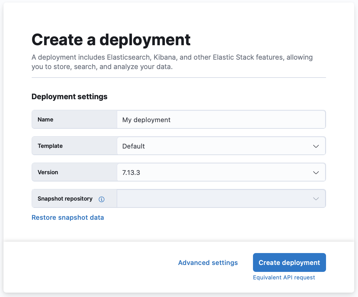 Create a deployment