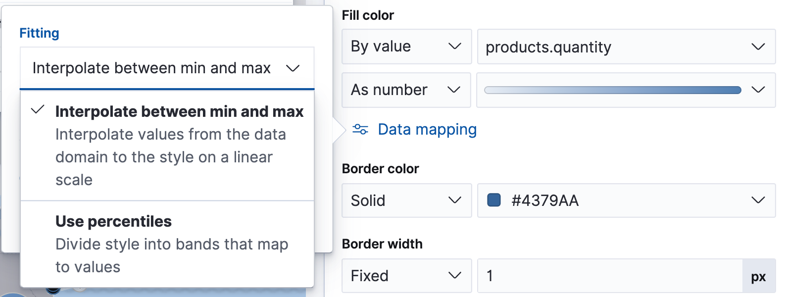 Style by percentile in Maps