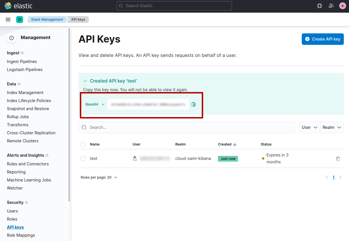 Cloud API key