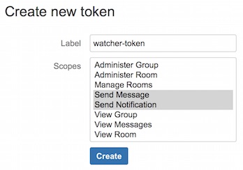 hipchat generate user token