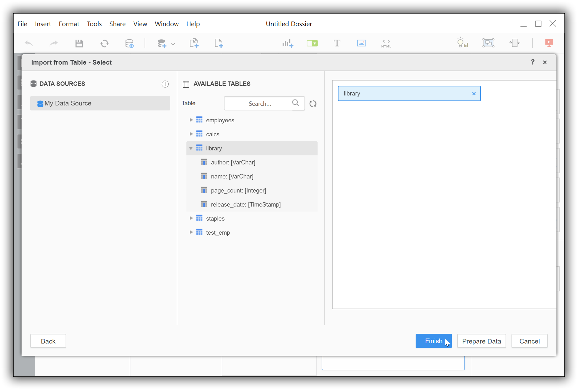 apps microstrat loadtable