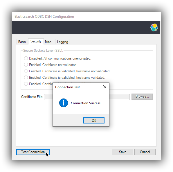 dsn editor conntest