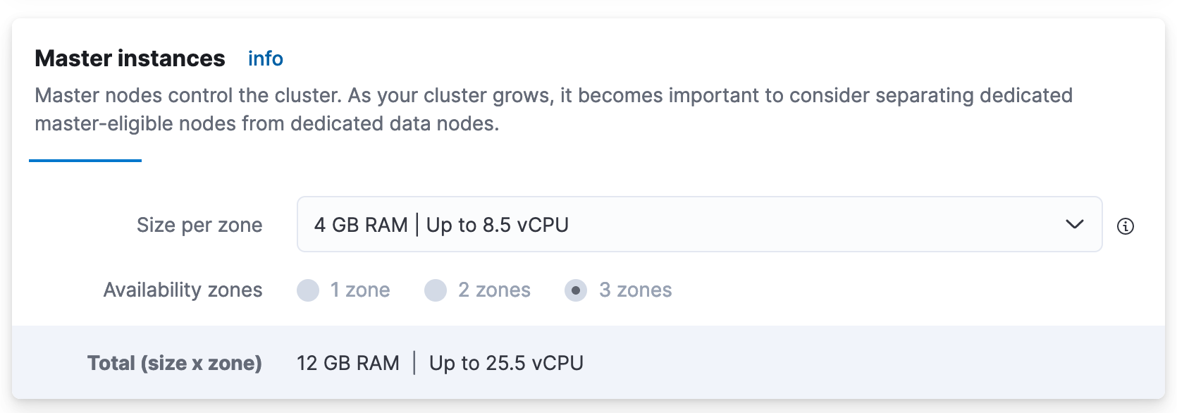 Increase disk capacity of master nodes