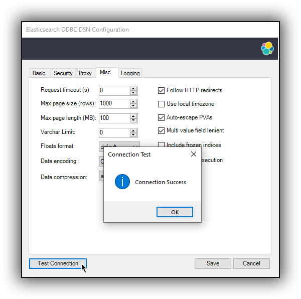 dsn editor conntest