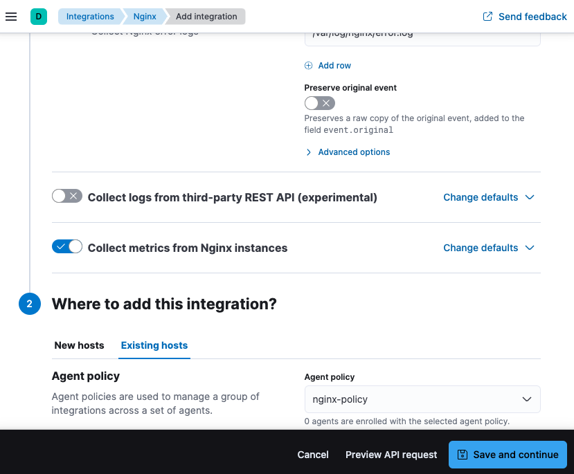 Add Nginx Integration UI