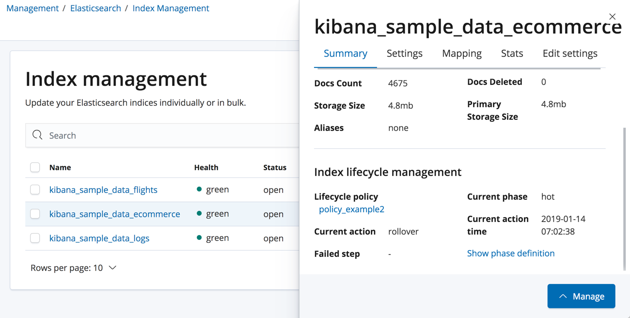 ][UI for adding a policy to an index