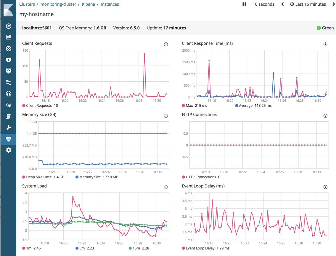 Kibana Instance View