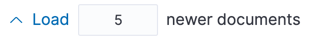 Load button and the number of documents to load