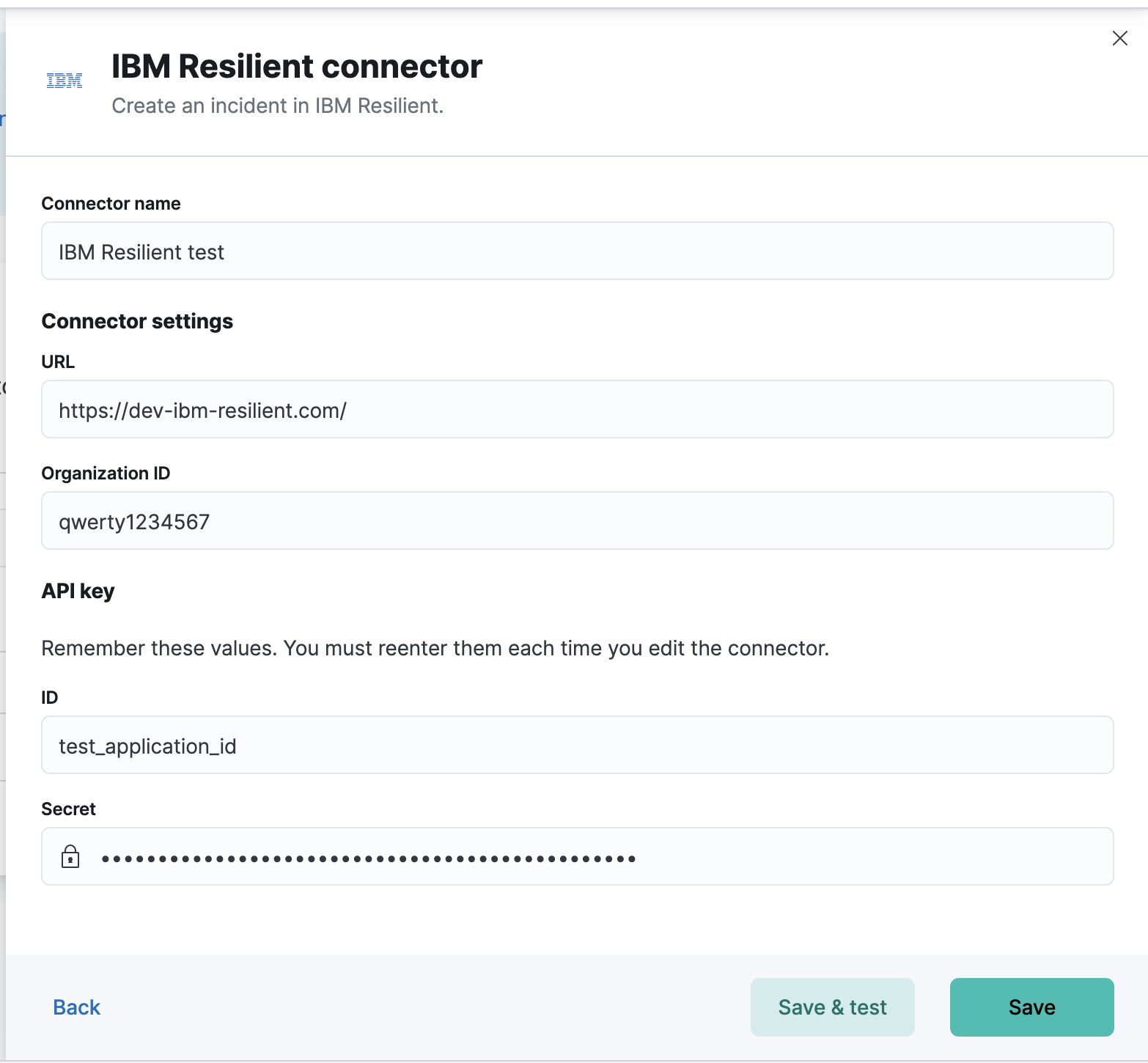 IBM Resilient connector