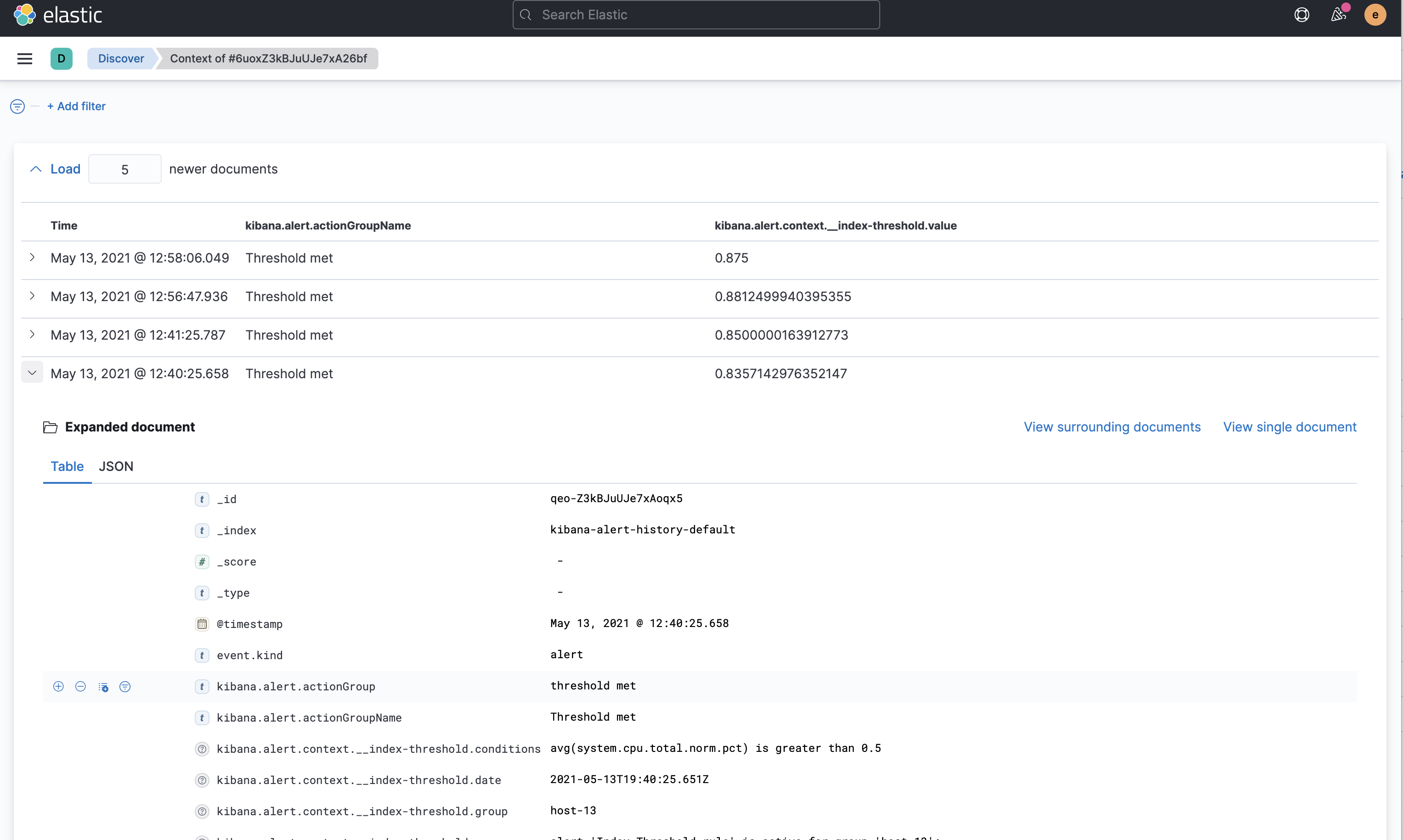 Rules and connectors management page