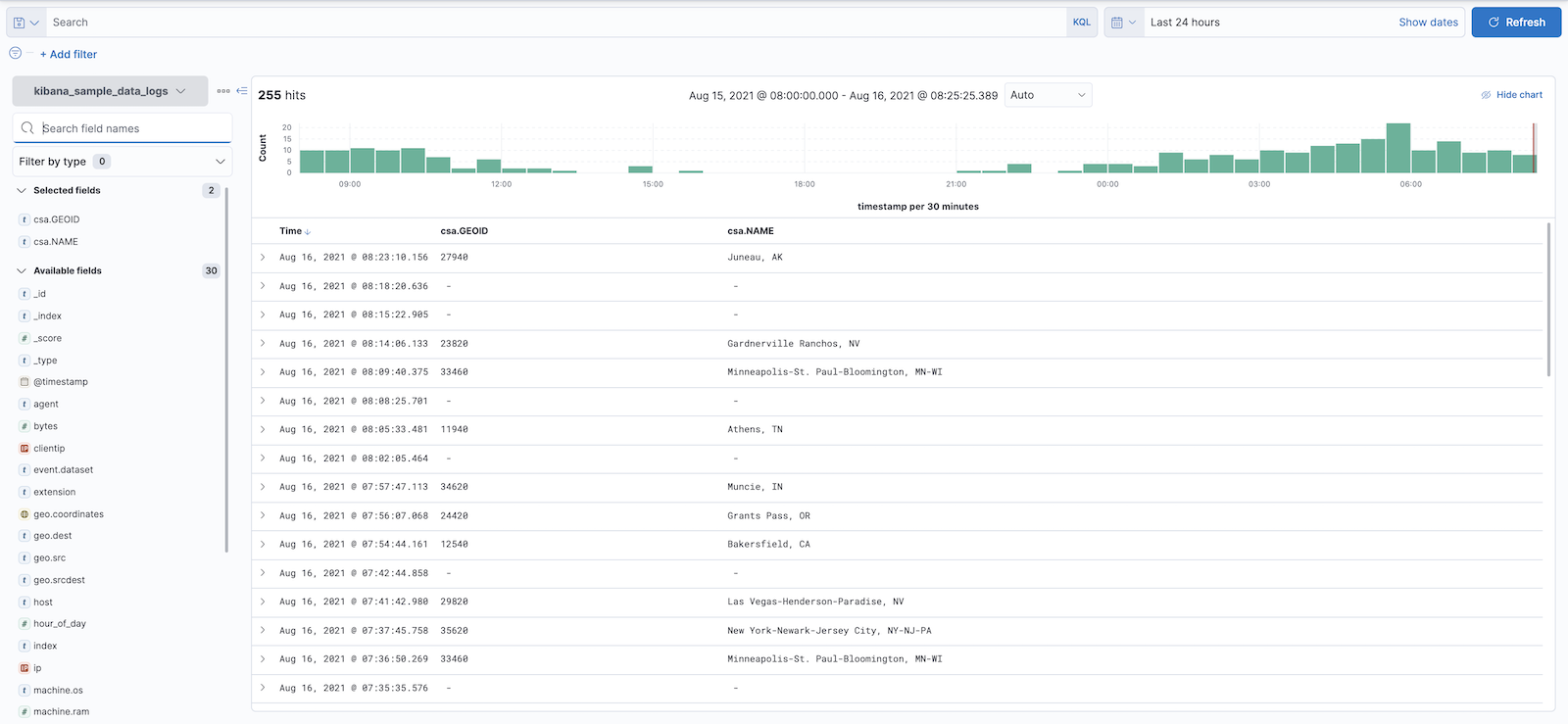 discover enriched web log