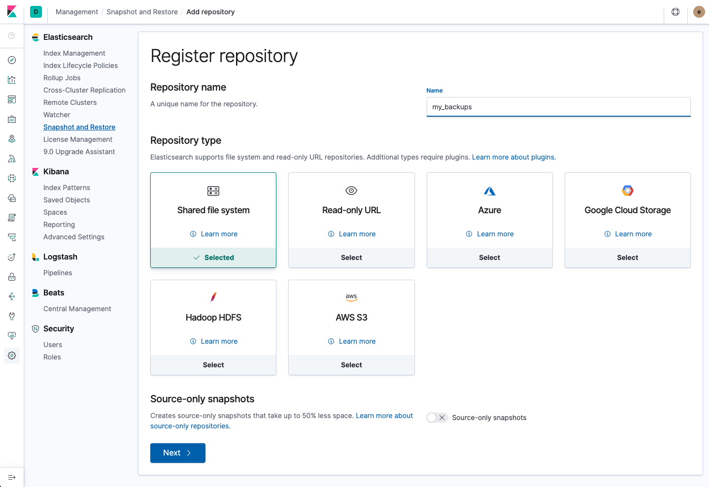 Register repository