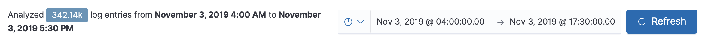 Log rate time filter