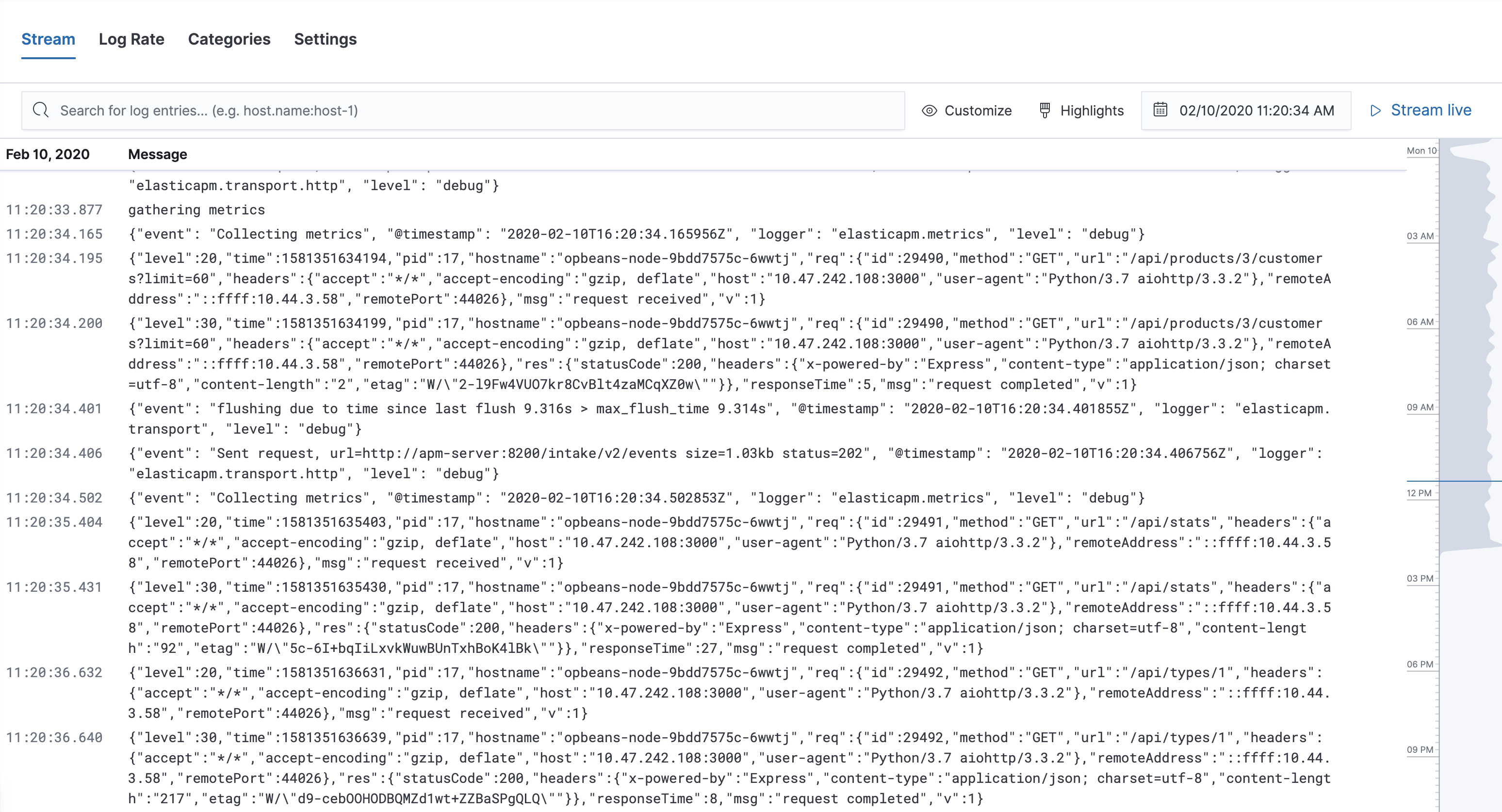 Logs Console in Kibana