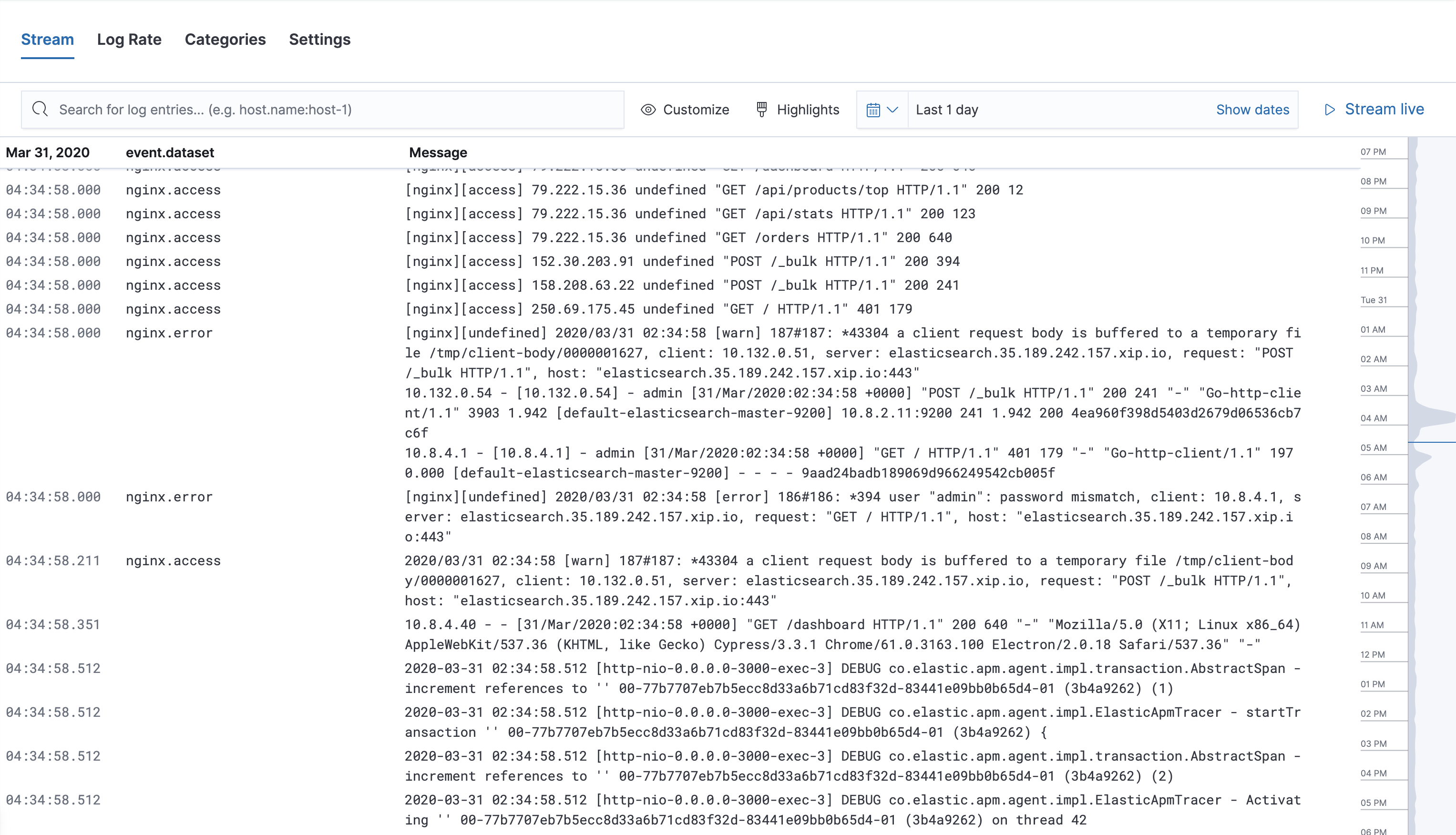 Log Console in Kibana