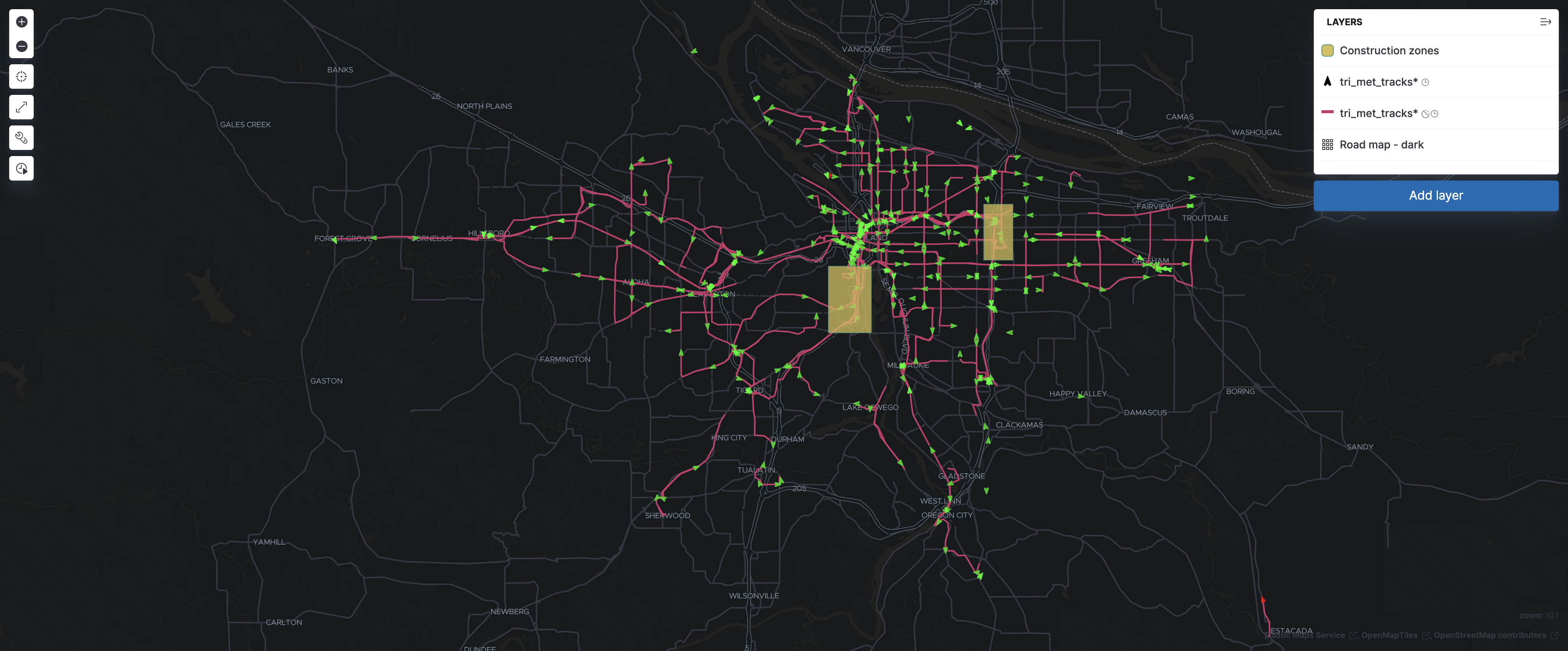 construction zones