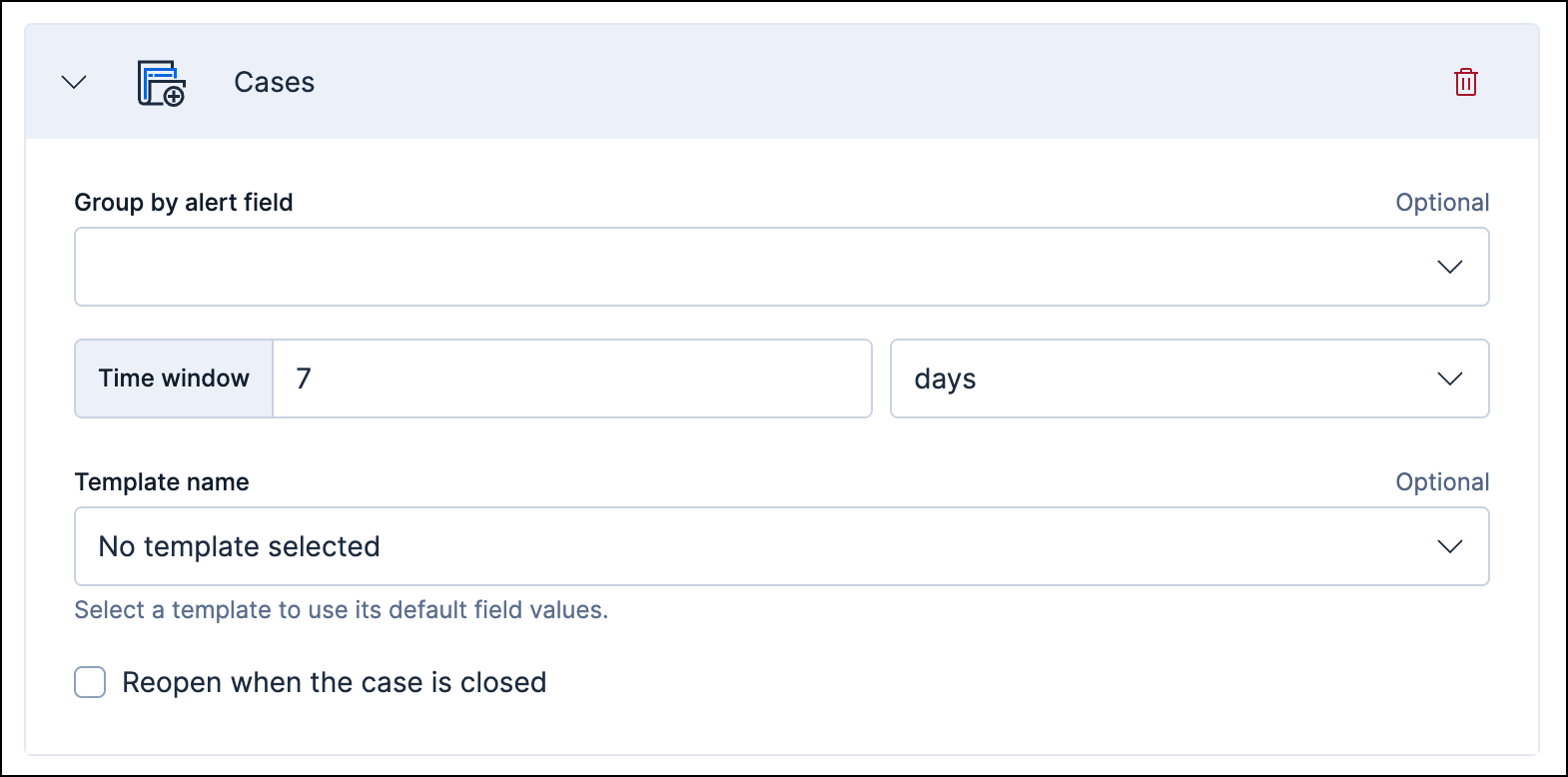 Add a cases action while creating a rule in Kibana Rules