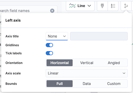 Left axis menu