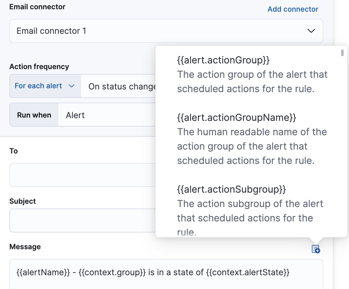 Passing rule values to an action