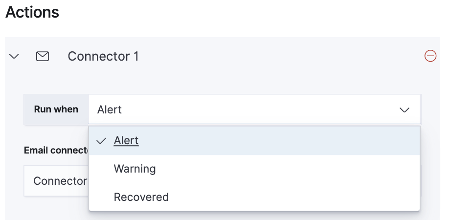 Configure when an rule is triggered