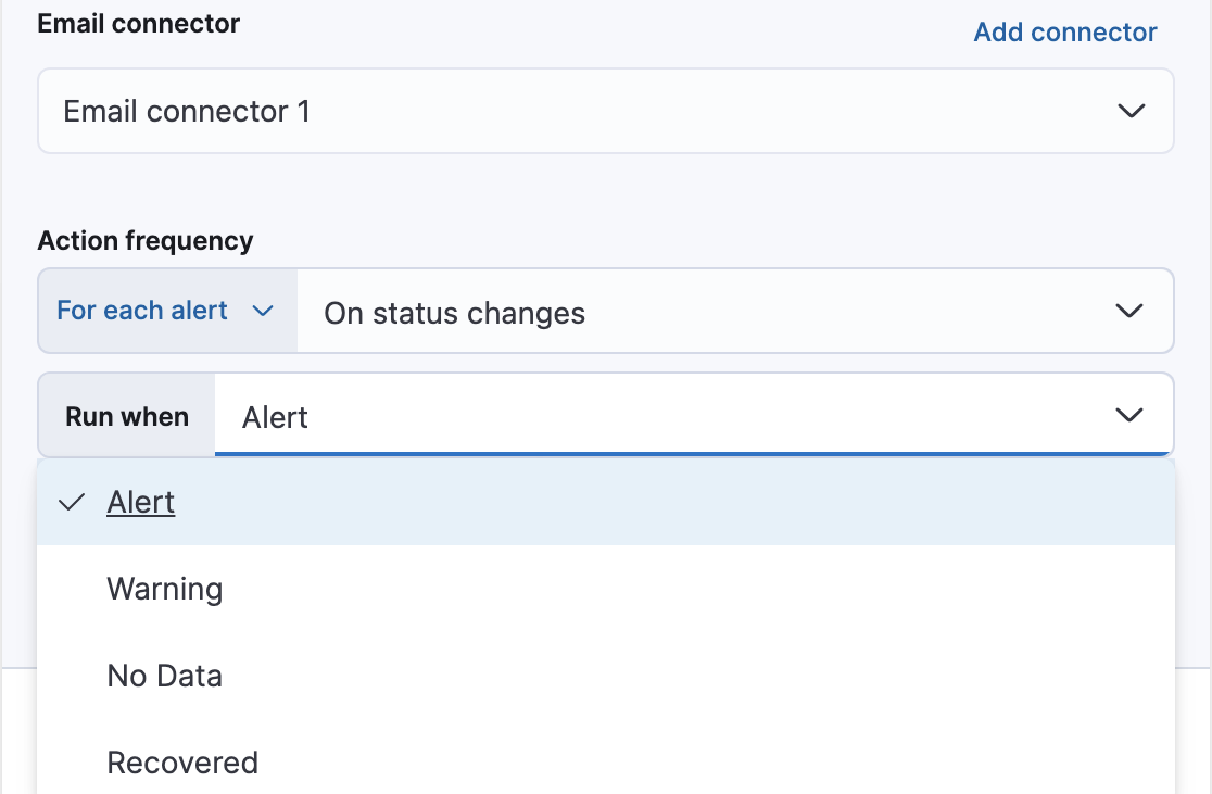 Configure when a rule is triggered