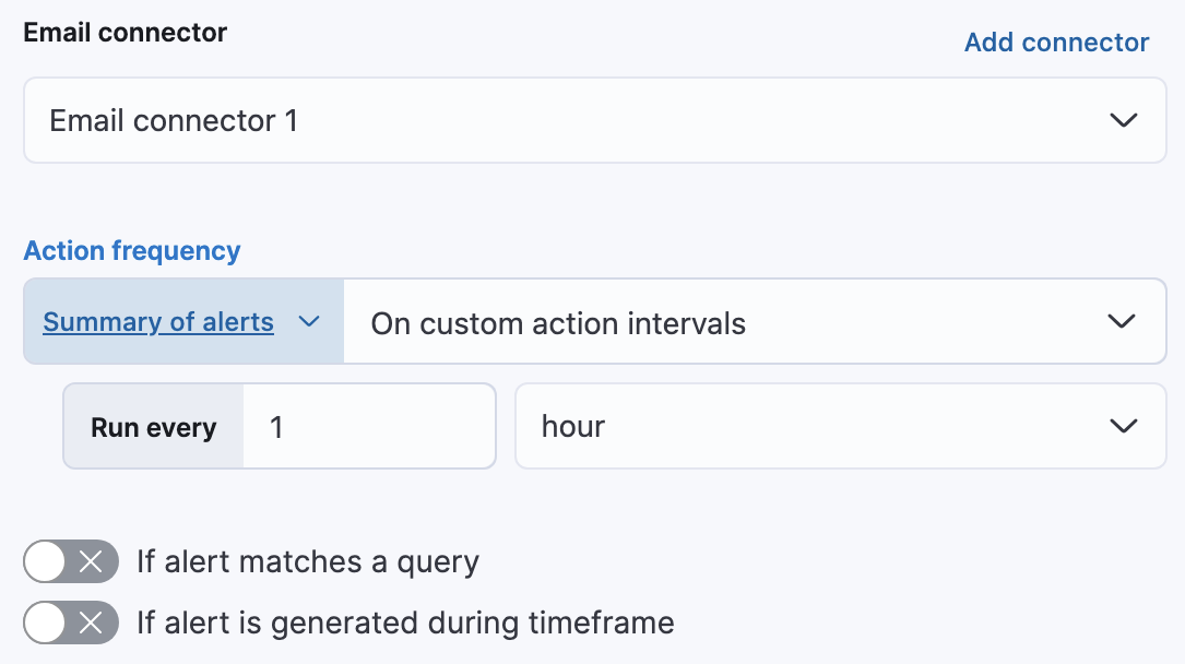 Configure a conditional alert