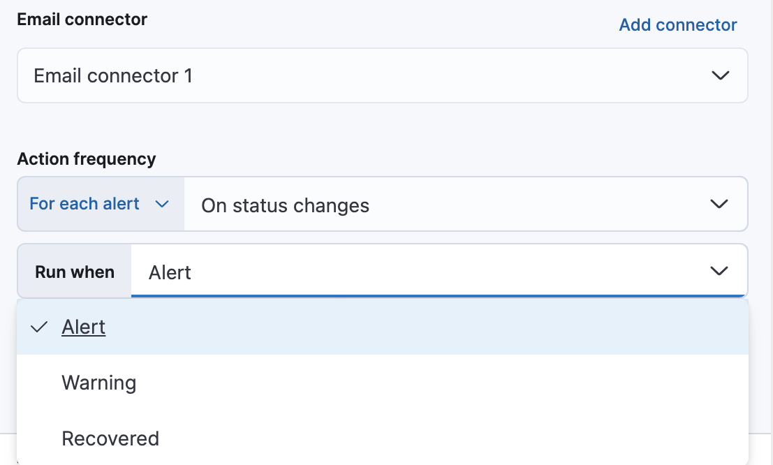 Configure when an alert is triggered