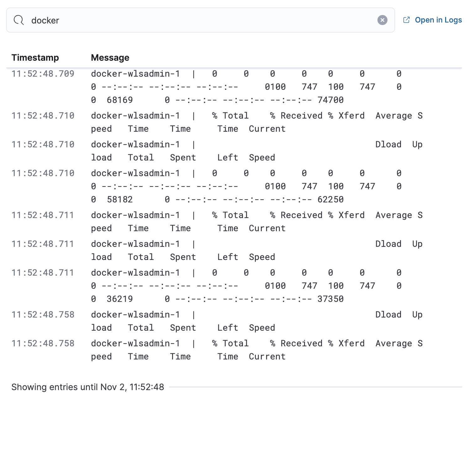 Host logs