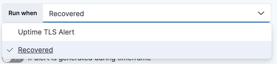 tls rule uptime action types each alert