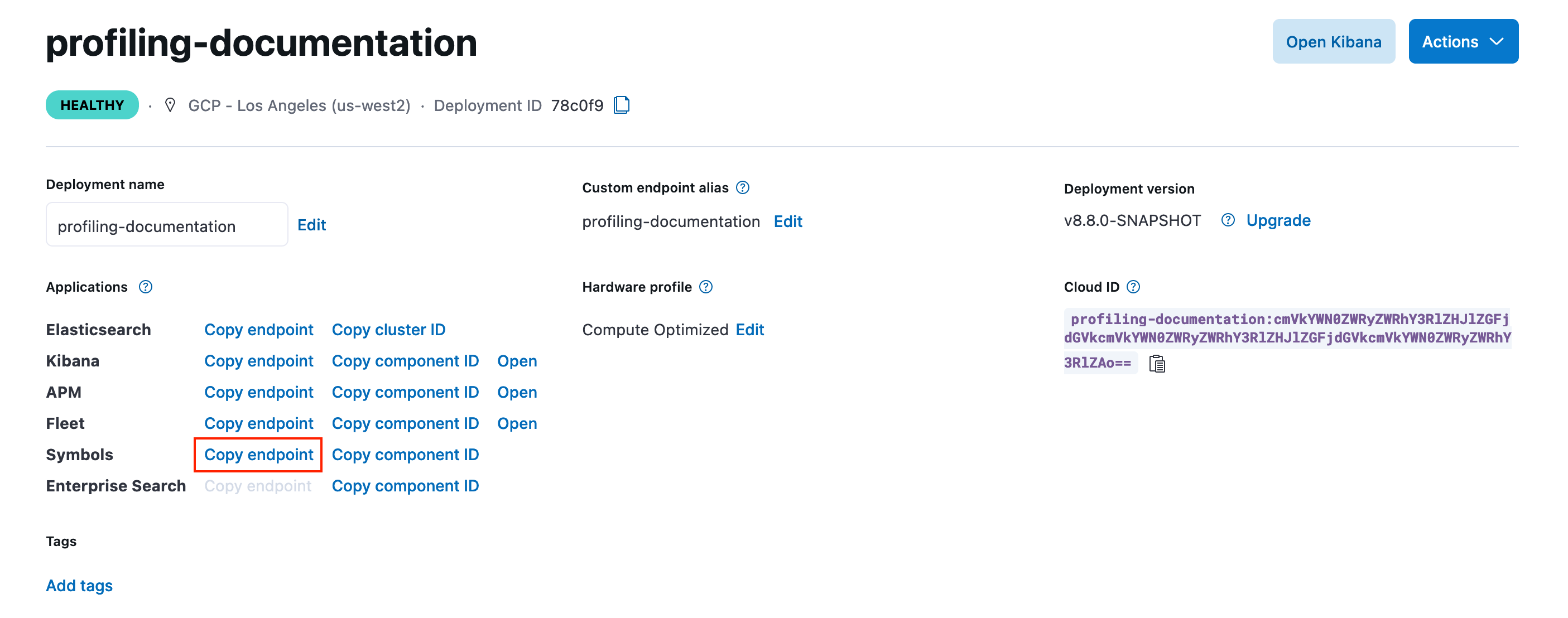 profiling symbolizer url