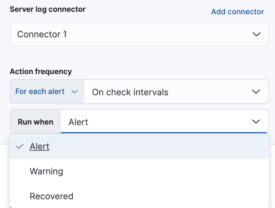 Configure when an alert is triggered