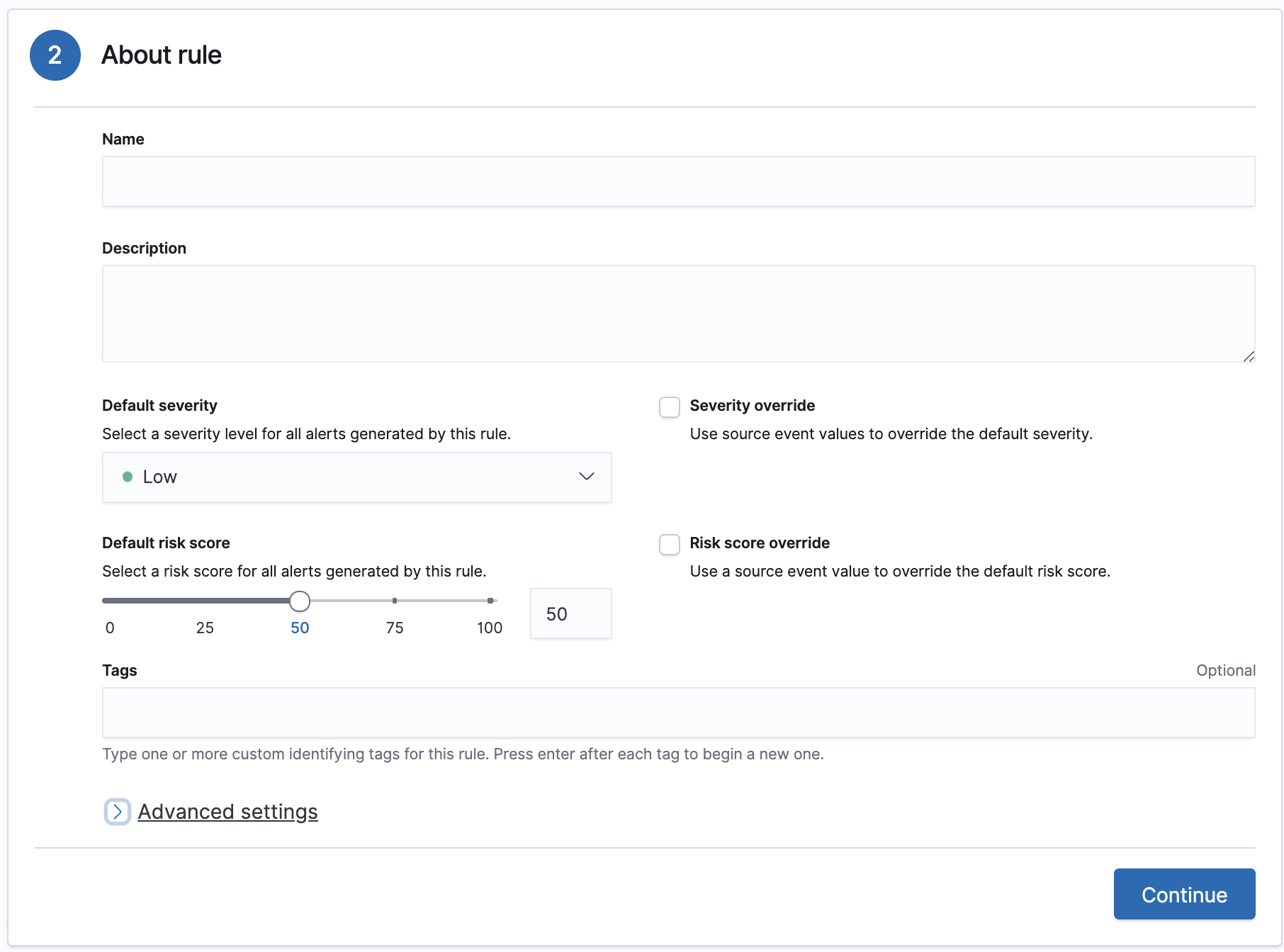 about rule pane