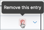 remove entry