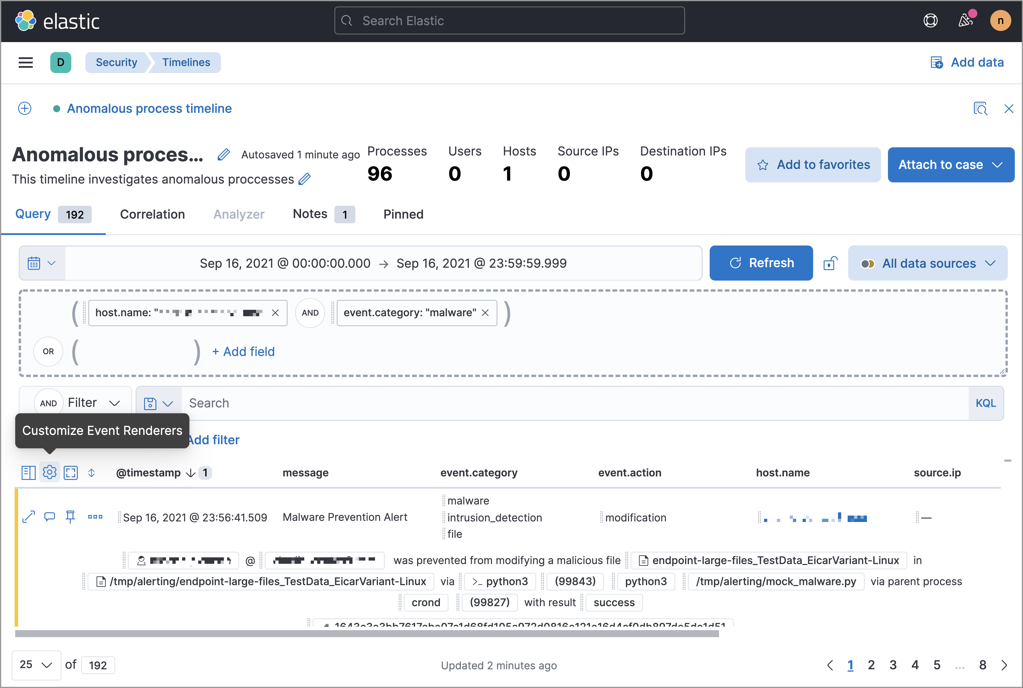 timeline ui renderer