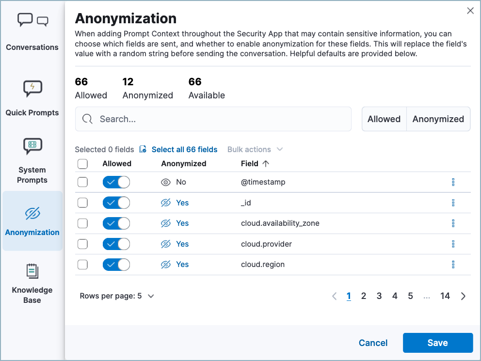 AI Assistant’s settings menu