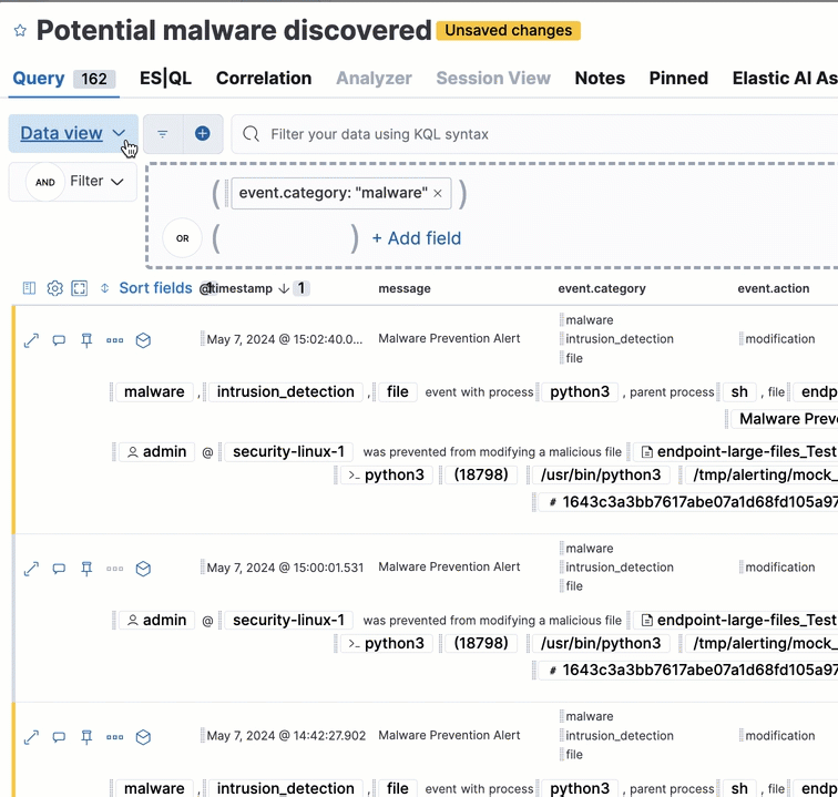 video showing how to filter the active data view