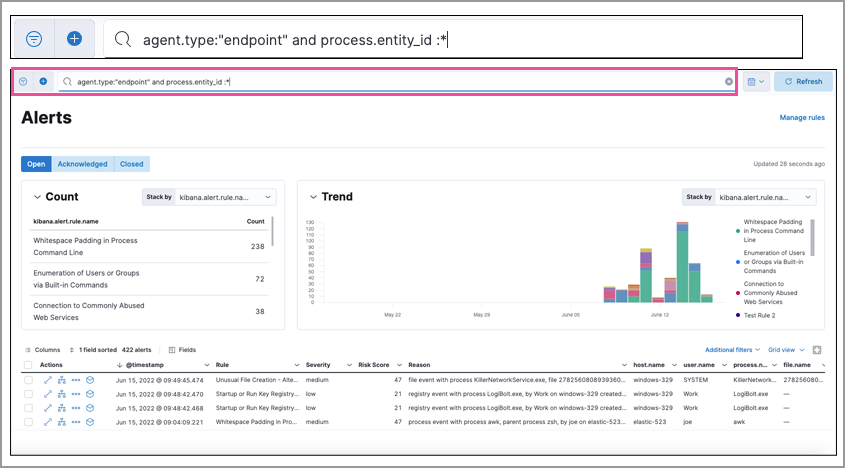 analyzer KQL query