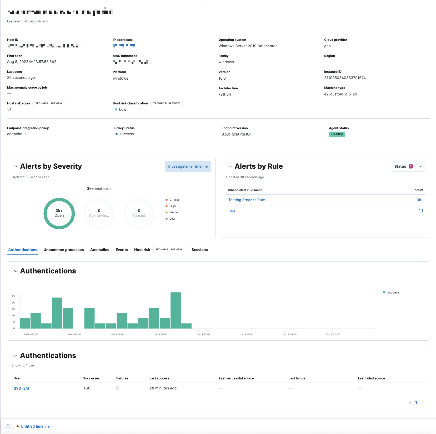 Host’s details page