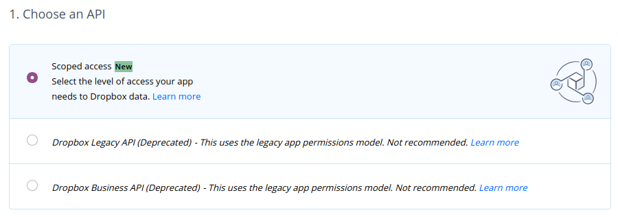 dropbox scoped access