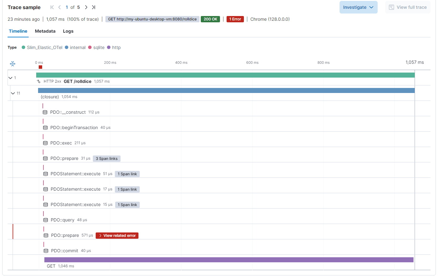 Slim ande HttpAsyncClient trace example