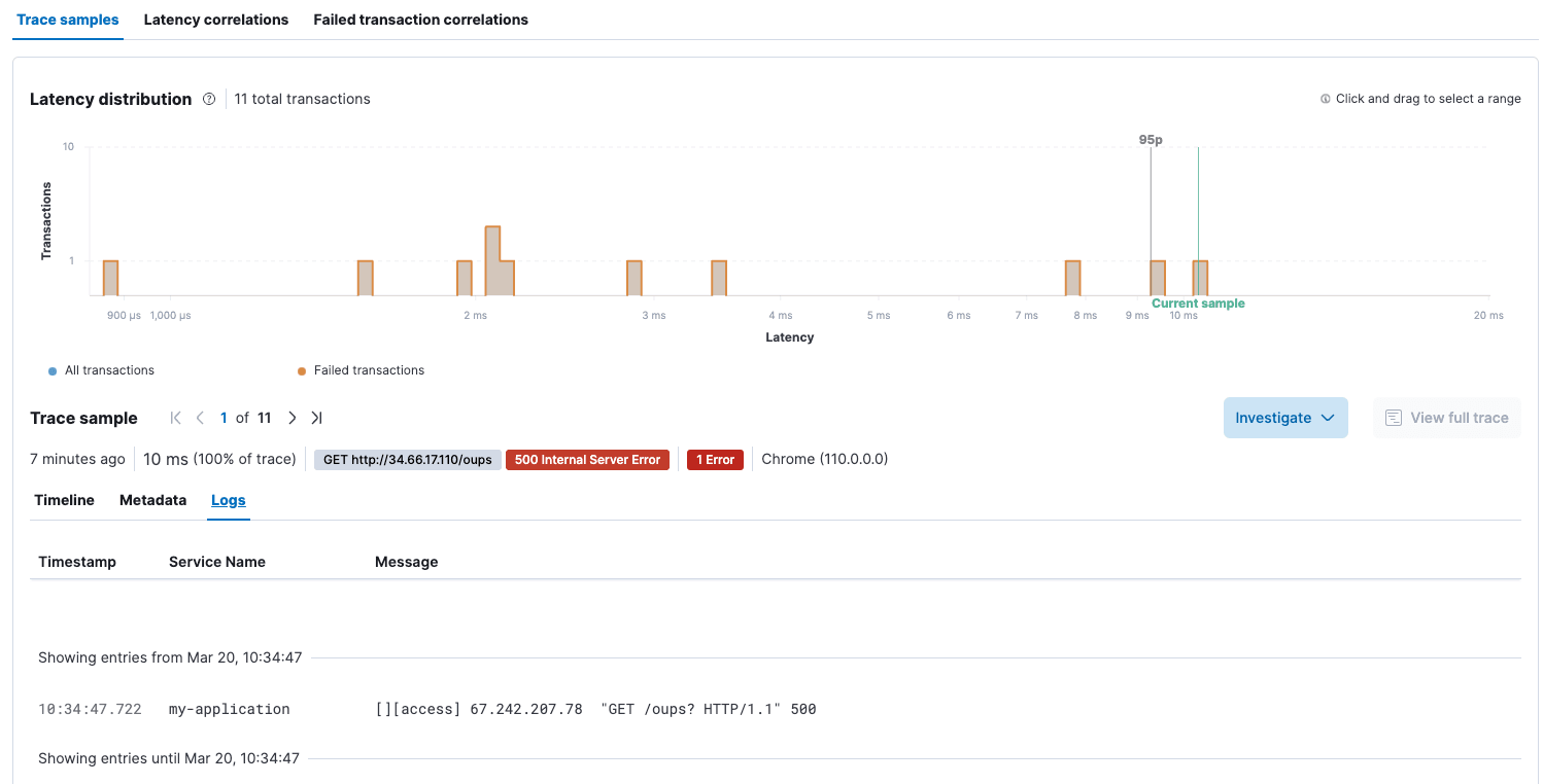 latency distribution