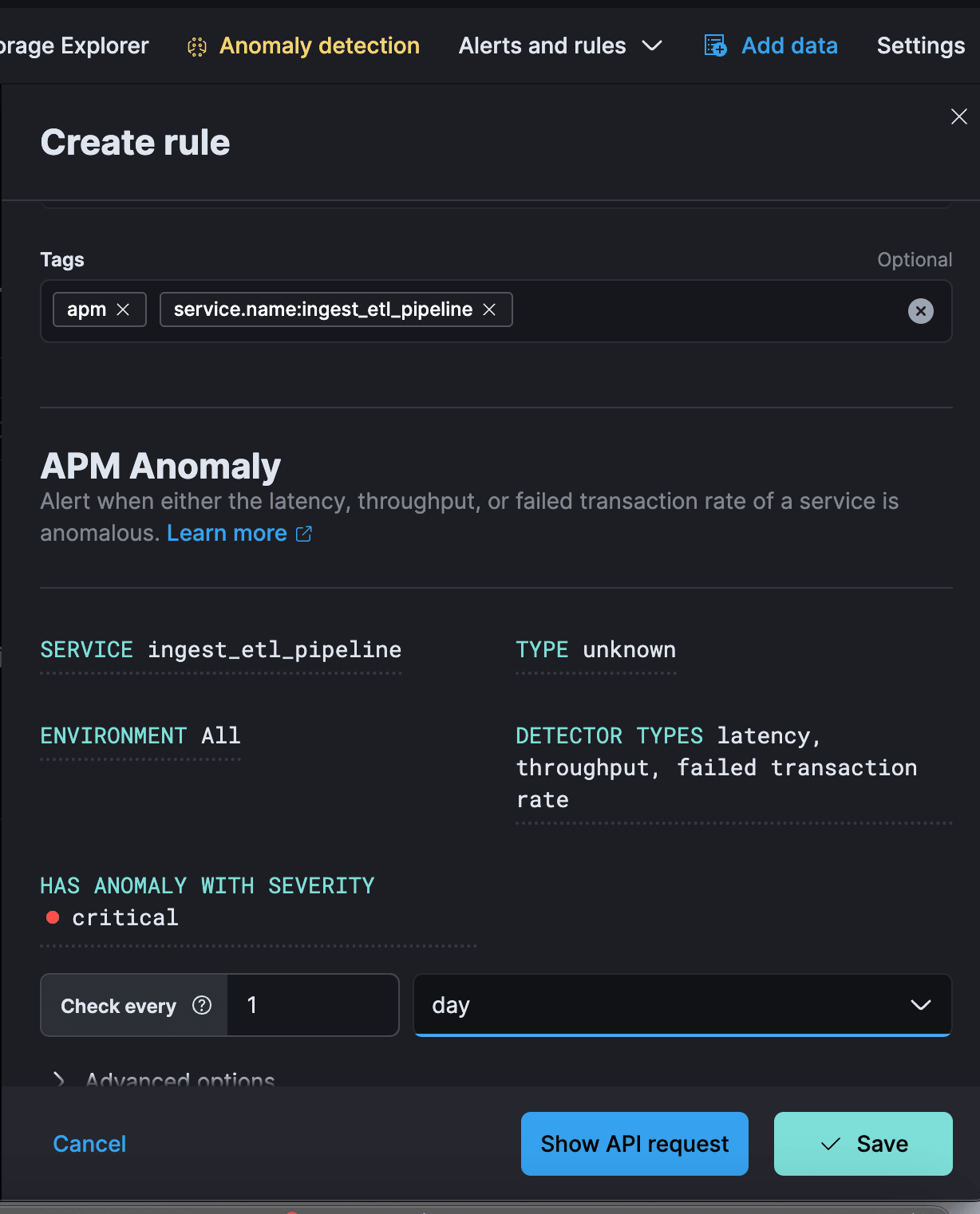 10 - APM Anomaly Rule - Config