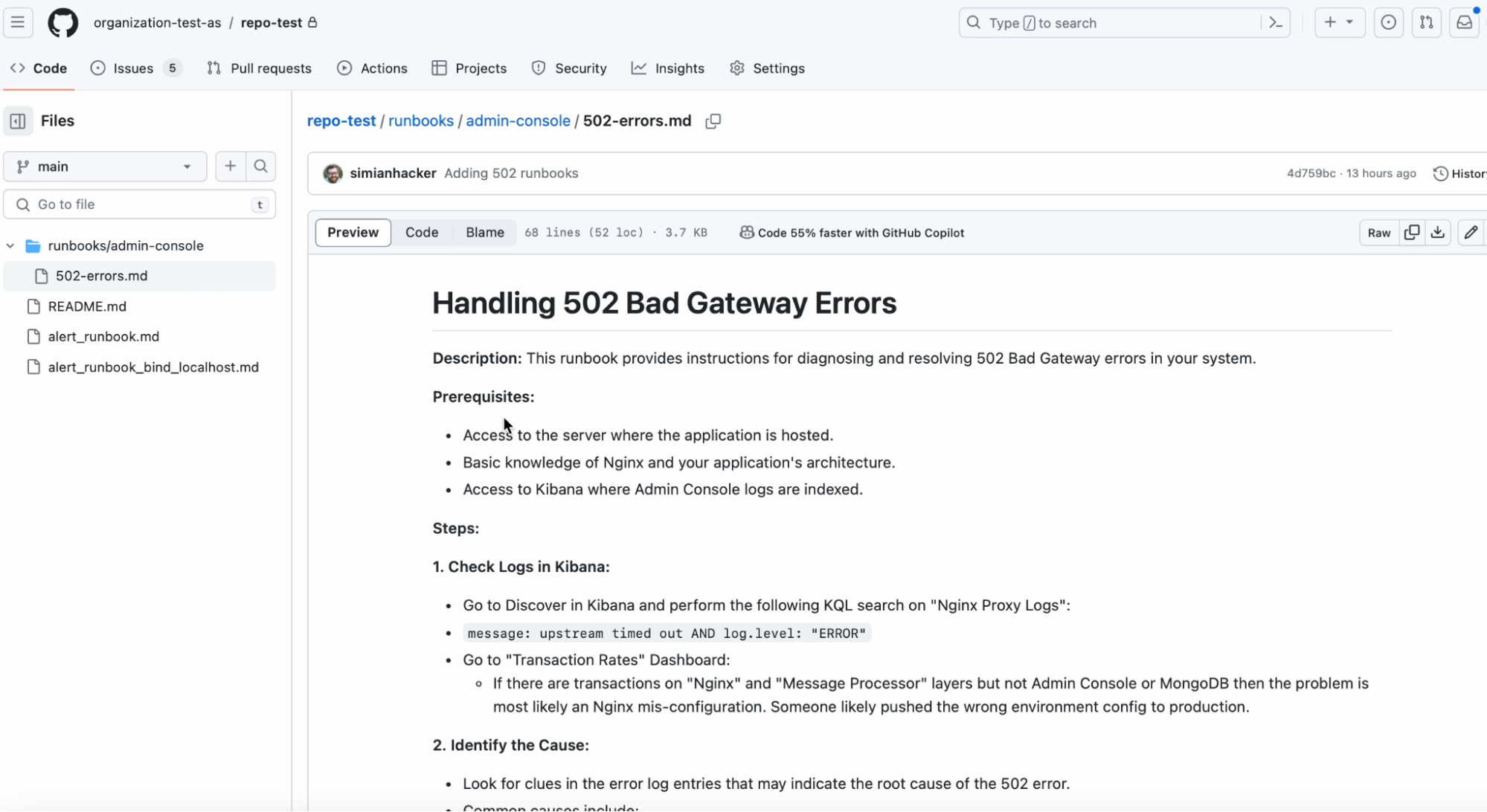 10 - github handling 502