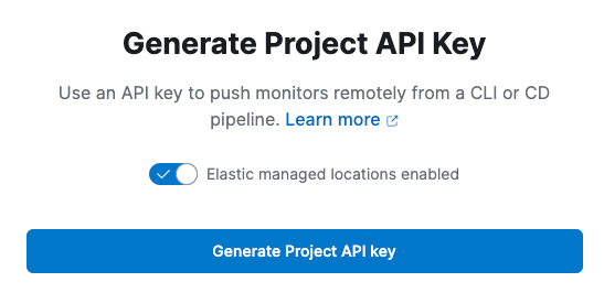 Generate API Key