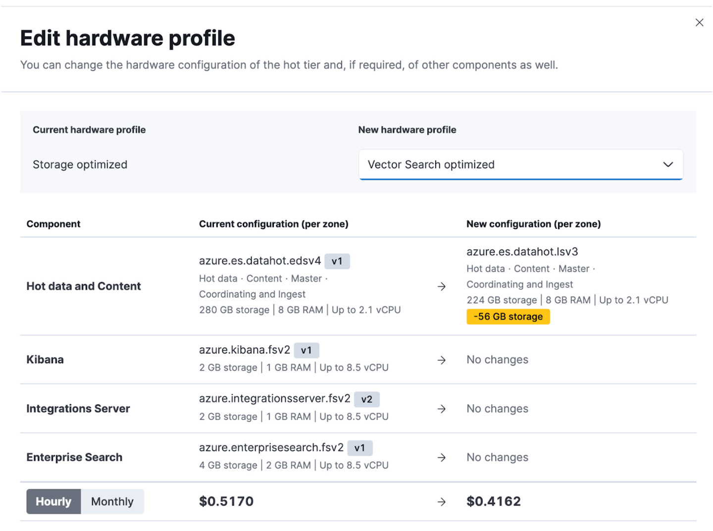 cloud UI view for migrating deployments